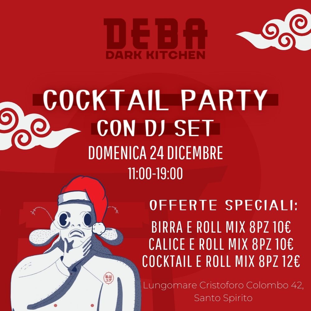 Cocktail Party di Natale: Domenica 24 Dicembre
