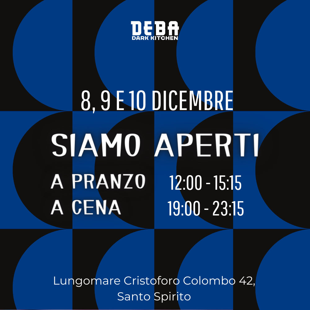 Ponte Immacolata: Aperti a Pranzo – 8-9-10 Dicembre